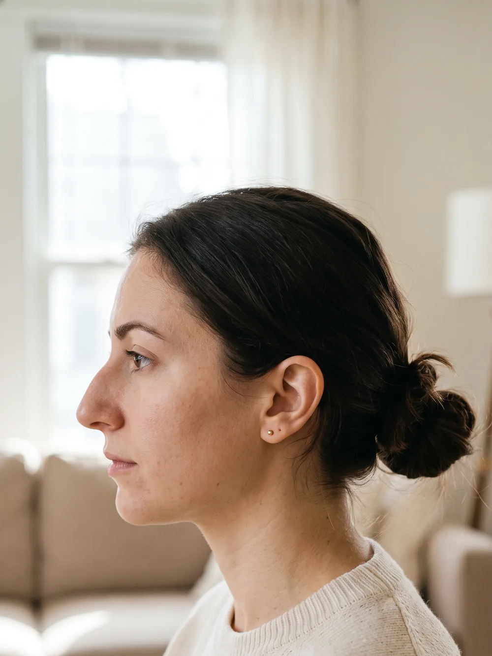 Chin before augmentation