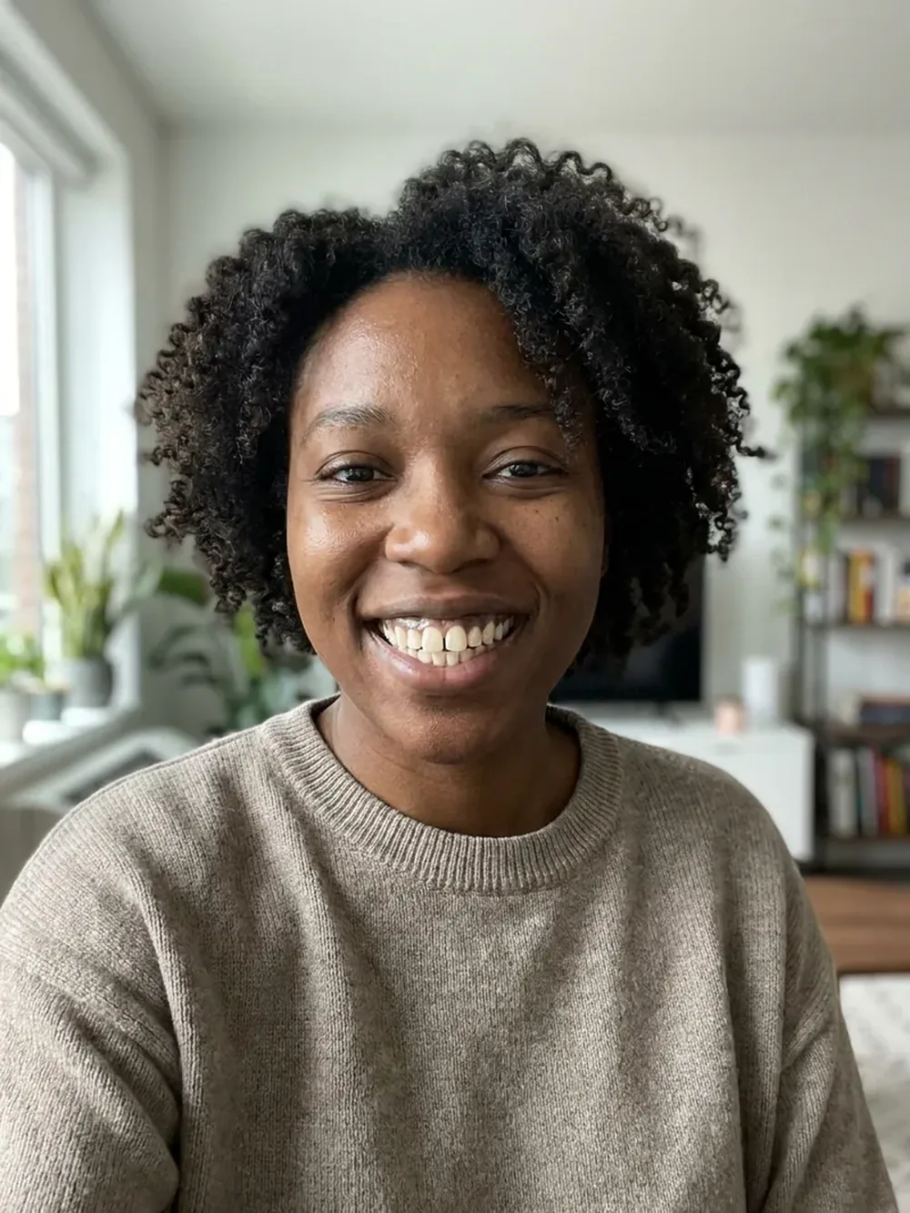 Smile before a Hollywood smile makeover