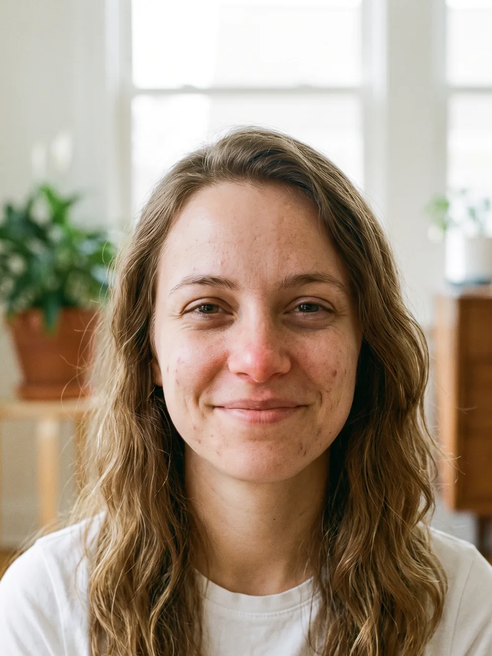 Under-eye area before treatment