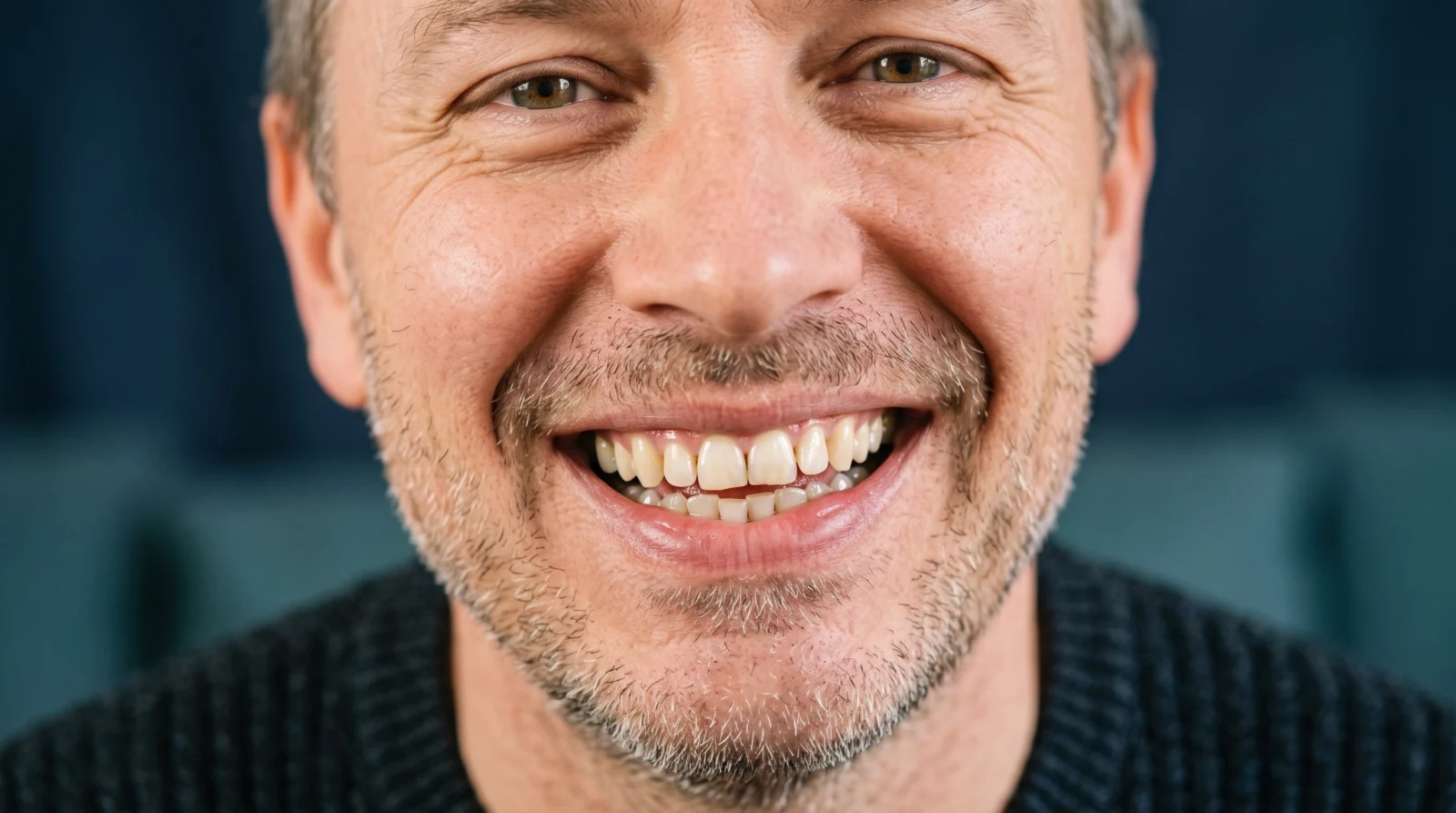 Close-up of a natural, healthy smile with even teeth